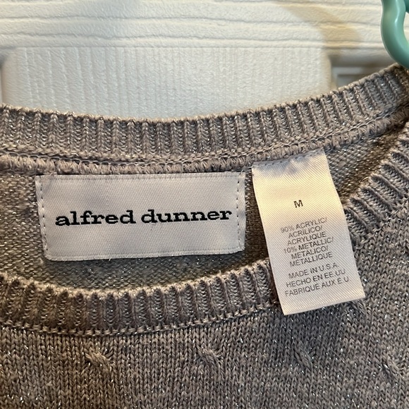 EUC Acrylic Sparkly Gray Sweater Top - Picture 3 of 6